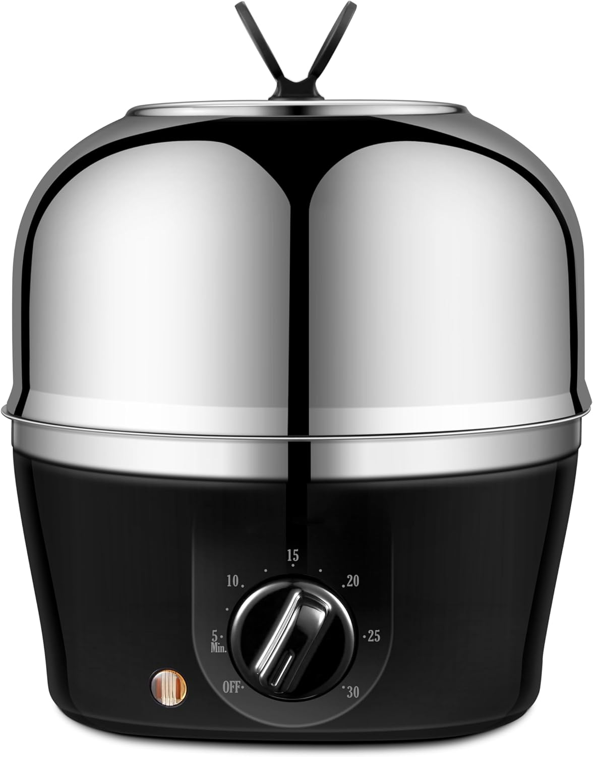 304 Stainless Steel Interior & Exterior, 9-Egg Capacity Rapid Electric Egg Cooker: Perfect for Hard-Boiled, Poached, & Scrambled Eggs, with Auto Shut-Off & 30-Minute Timer Settings image number 1