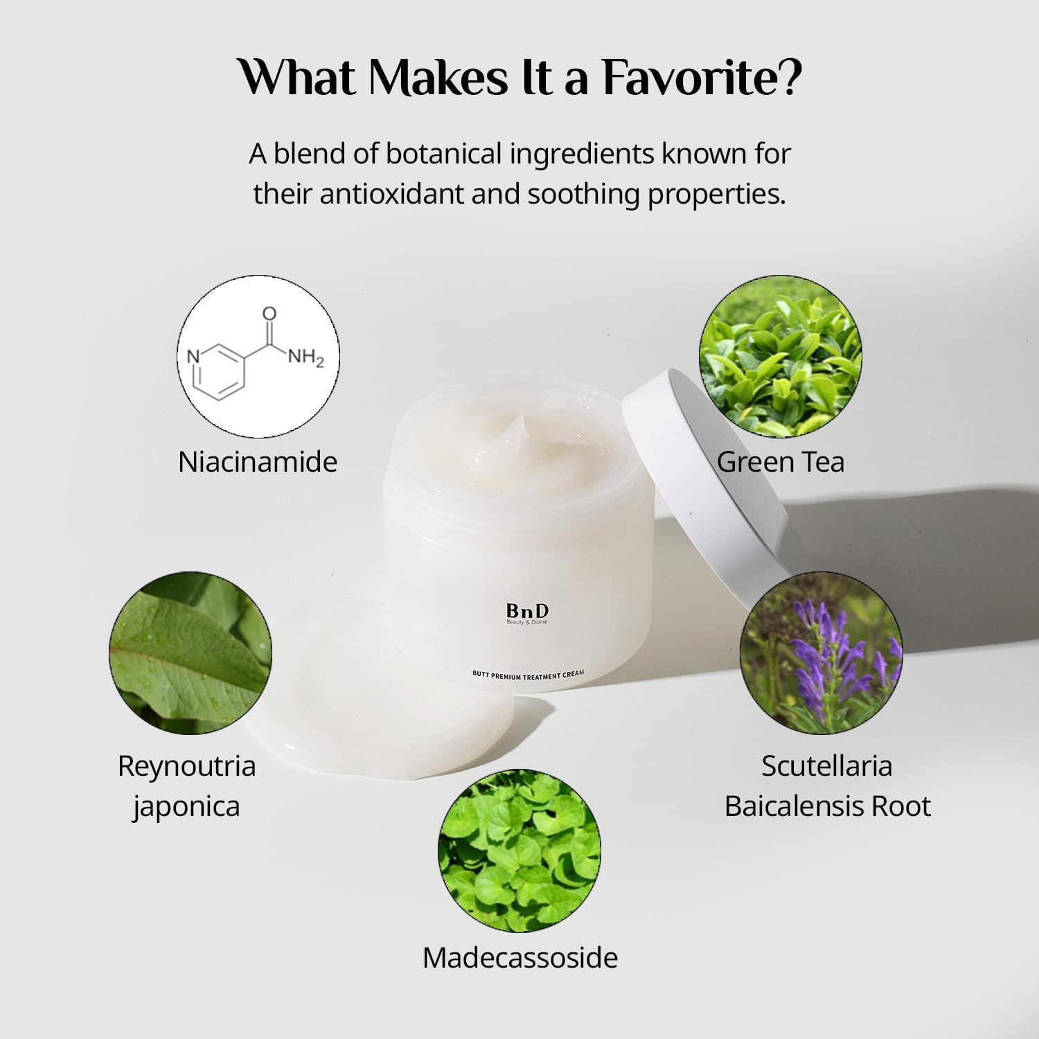 Bnd Hip & Back Care Cream, Niacinamide, Skin Elasticity, Cellulite, Hip Cream, Body Cream, 3.5 Oz (100 G) image number 2