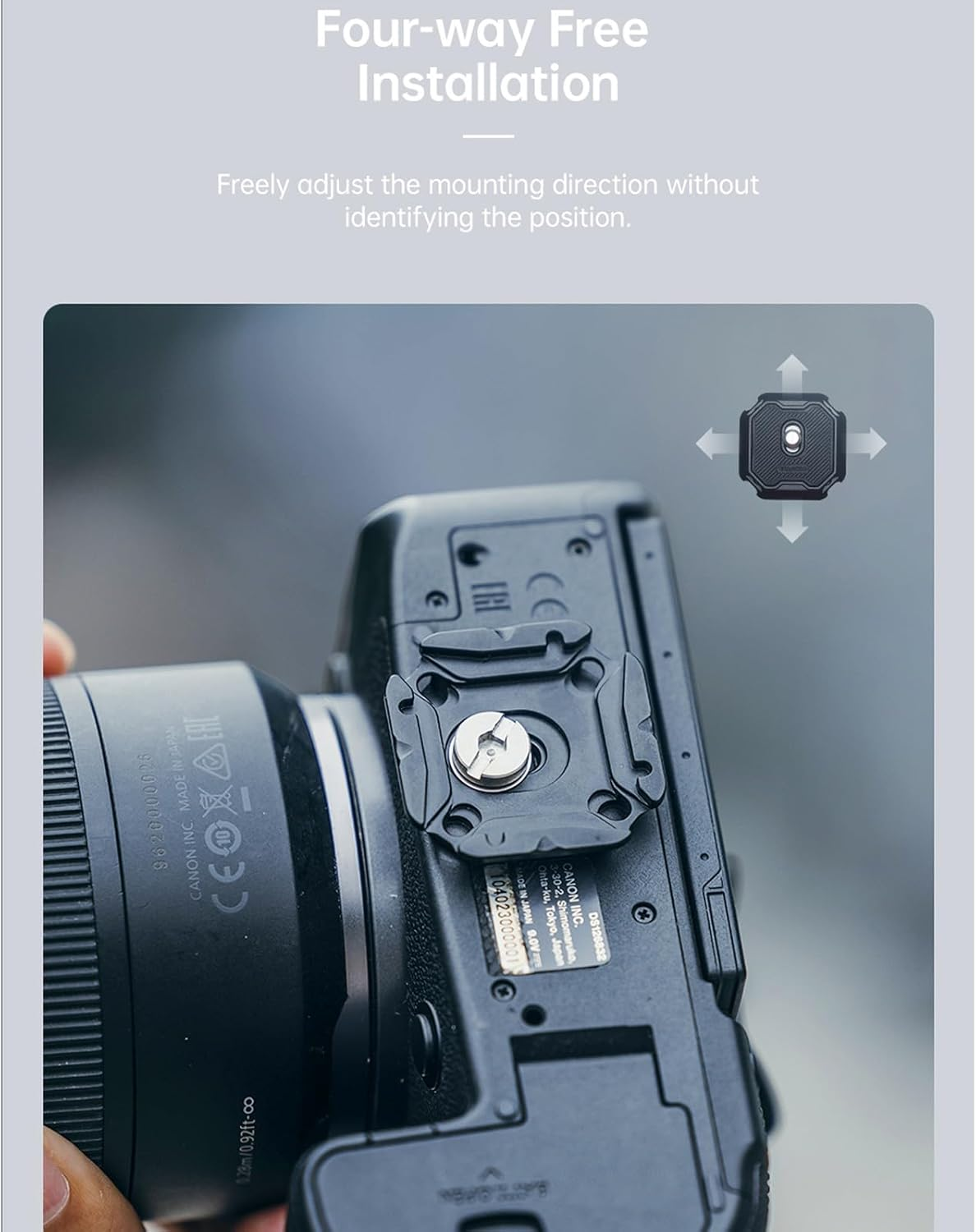 FALCAM F38 Quick Release Backpack Clip Mount with Plate Kit, Capture Camera Clip for Camera to Shoulder Strap -3142 V2 Upgraded image number 1