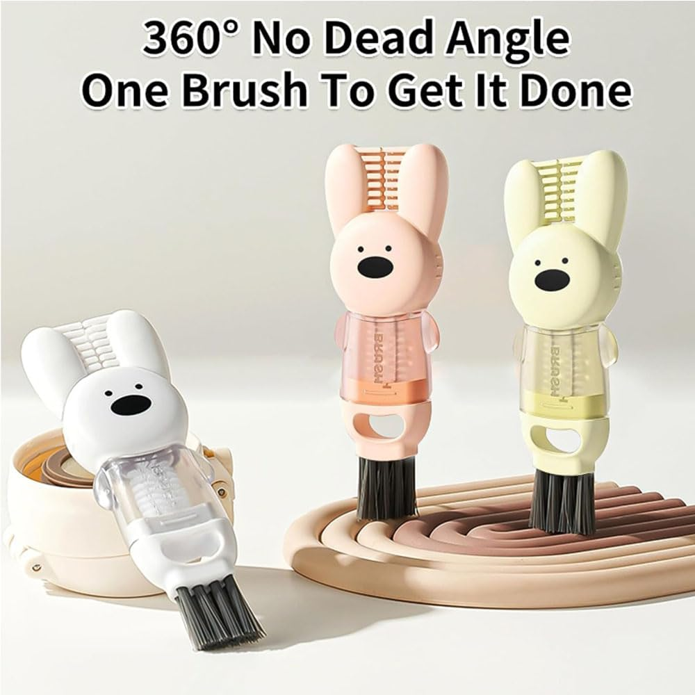 DWYYWSM 3 PCS Bottle Brush Upgrade 4 in 1 Cup Lid Gap Cleaning Brush Set, Multifunctional Insulation Bottle Cleaning Tools image number 1