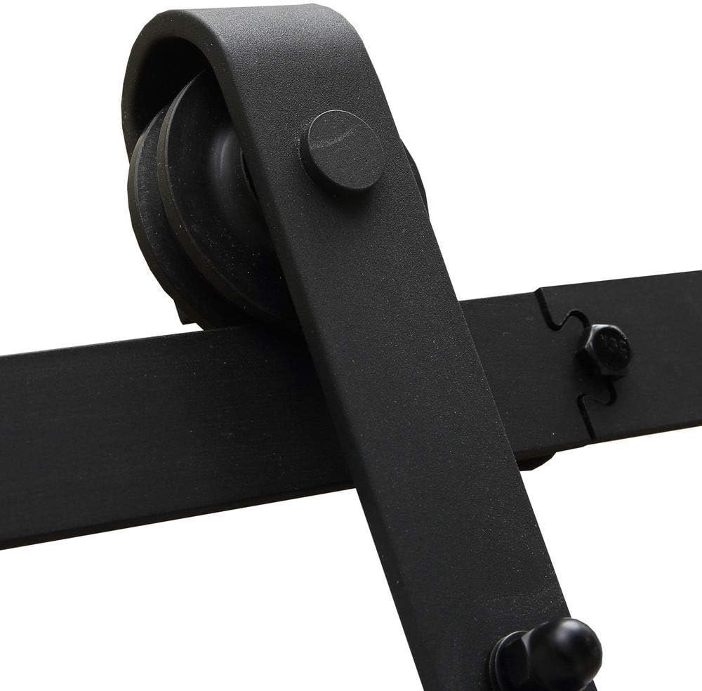 Levede Sliding Barn Double Door Kit 4M Model a - Antique, Hardware, Track Set, Interior, Sliding, Heavy Duty Steel Rail System, Smooth Rollers, Easy Installation for Closet, Pantry, Living Room