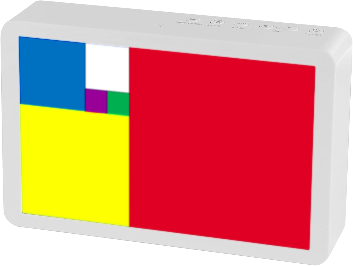 Fibonacci Math Desk Clock - Dynamic Color Display Timepiece with Bluetooth Sync, Dimmable LED Home Office Decor, Educational STEM Adults & Math Enthusiasts image number 6