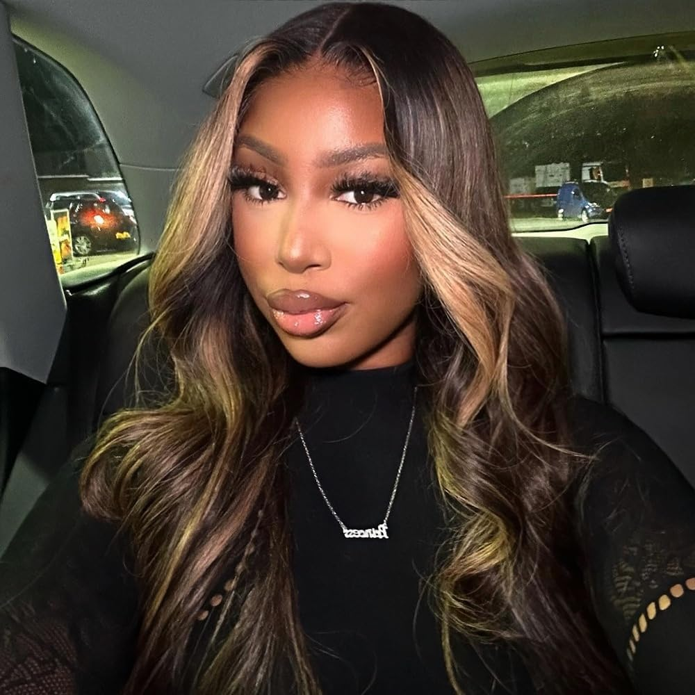 13X6 Front Wig, High Reflex Lace Front Wig, Pre Drawn Human Hair, 180 Density, Ash Blonde, Wavy Human Hair Wigs image number 4