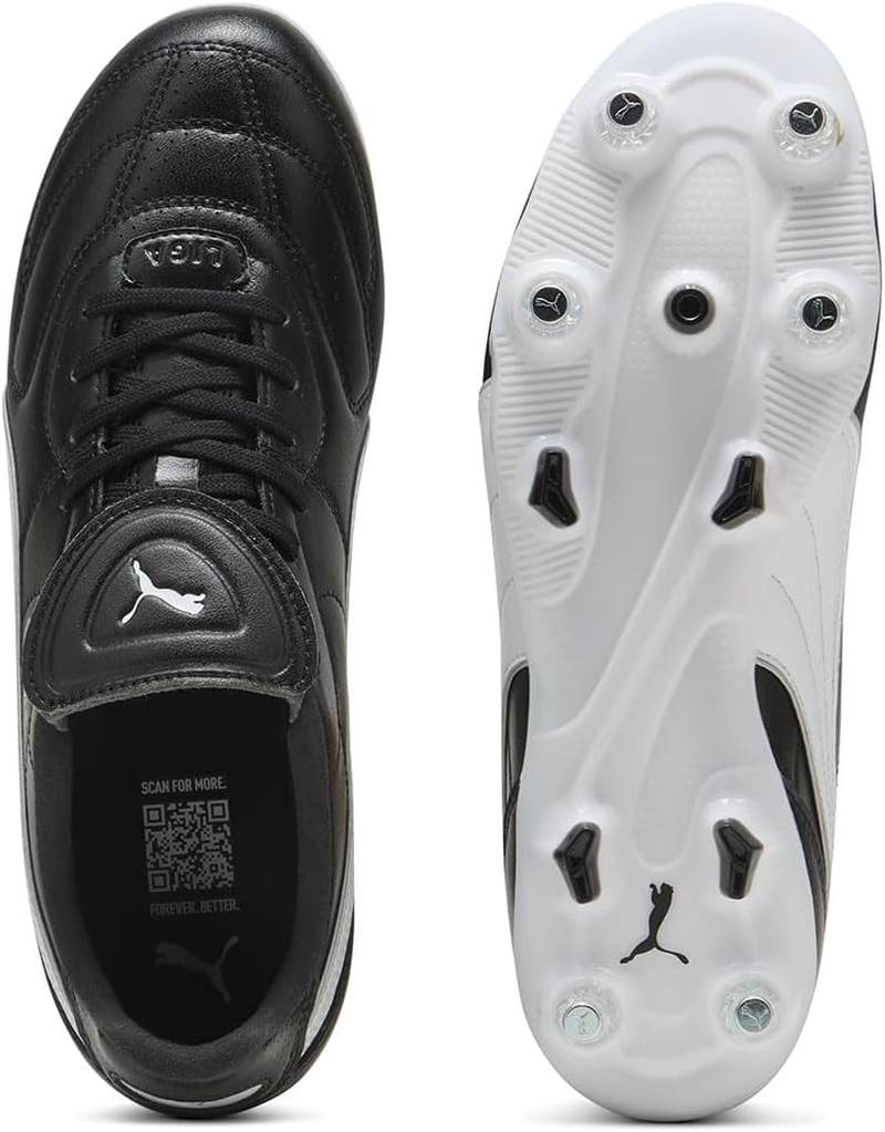 PUMA Unisex'S King Liga Mxsg Soccer Shoe, Black White Silver, 10 UK image number 2