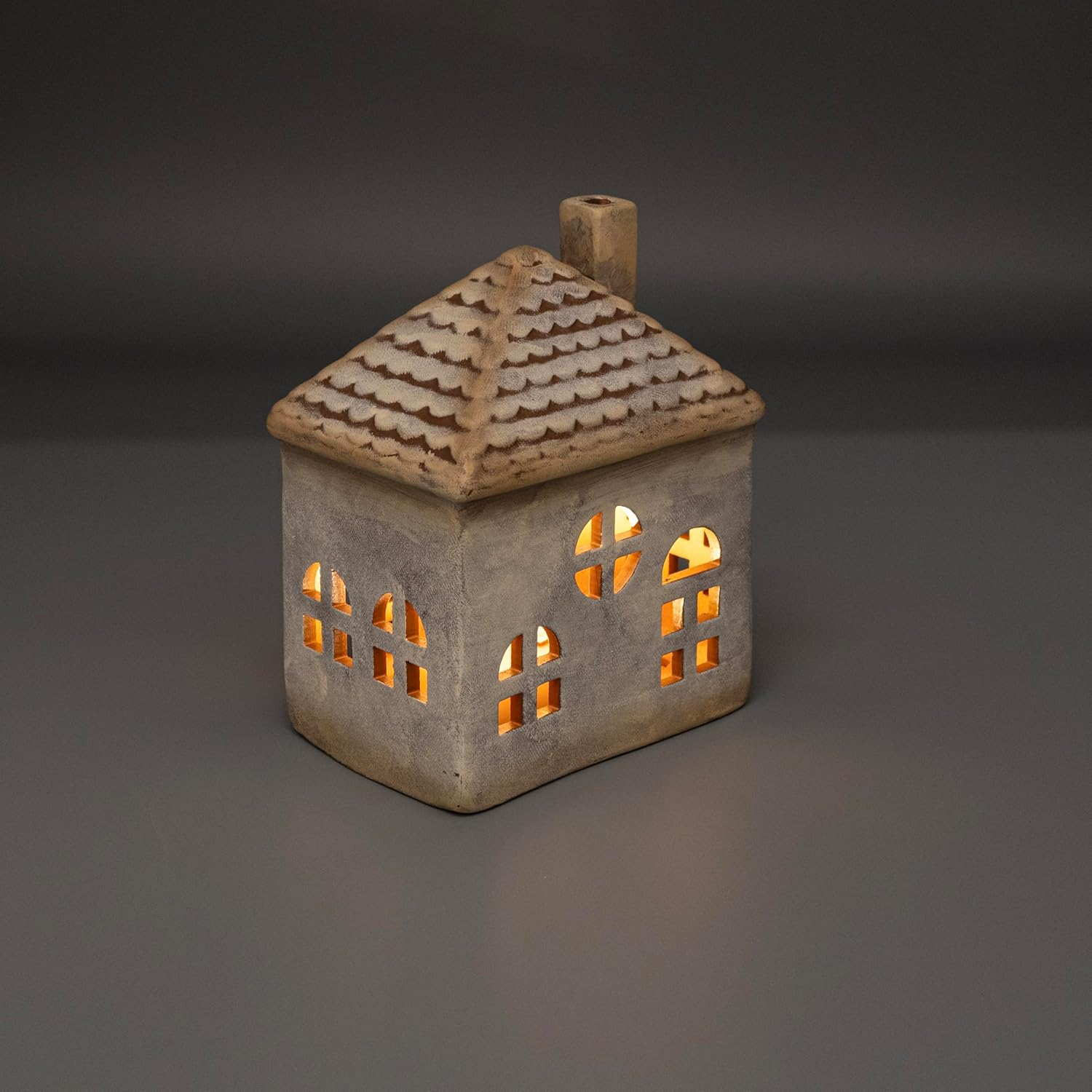 Ballarart Co Christmas Village Houses, Christmas Table Decor with Warm LED Lights - Ceramic Decor House Figurine, Christmas Decoration Gift Idea image number 5