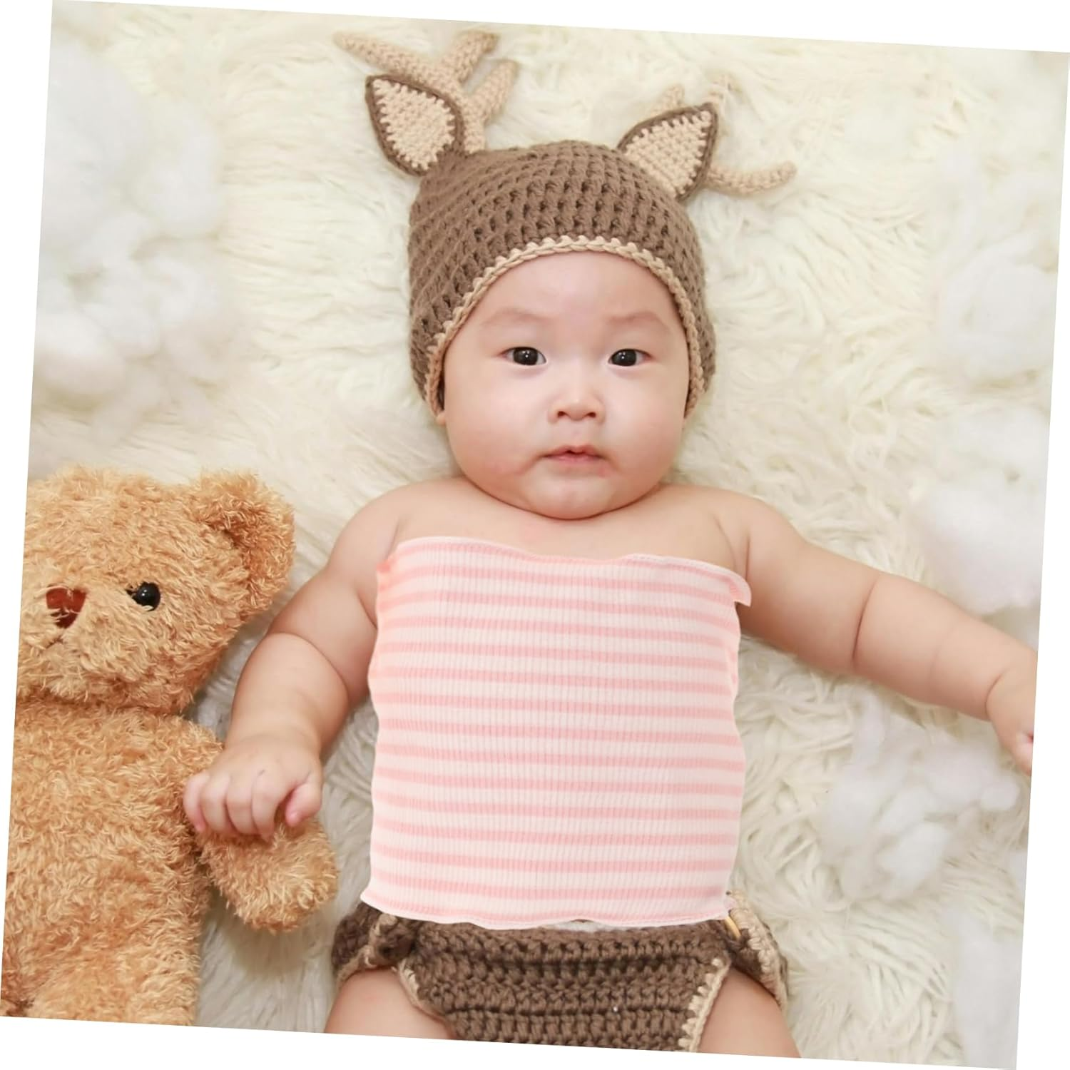 VICASKY 10Pcs Baby Cotton Belly Band Set Breathable Infant Navel Bands Elastic Belly Belts for Newborns Protective Design Suitable for Baby Care and Comfortable Use image number 5