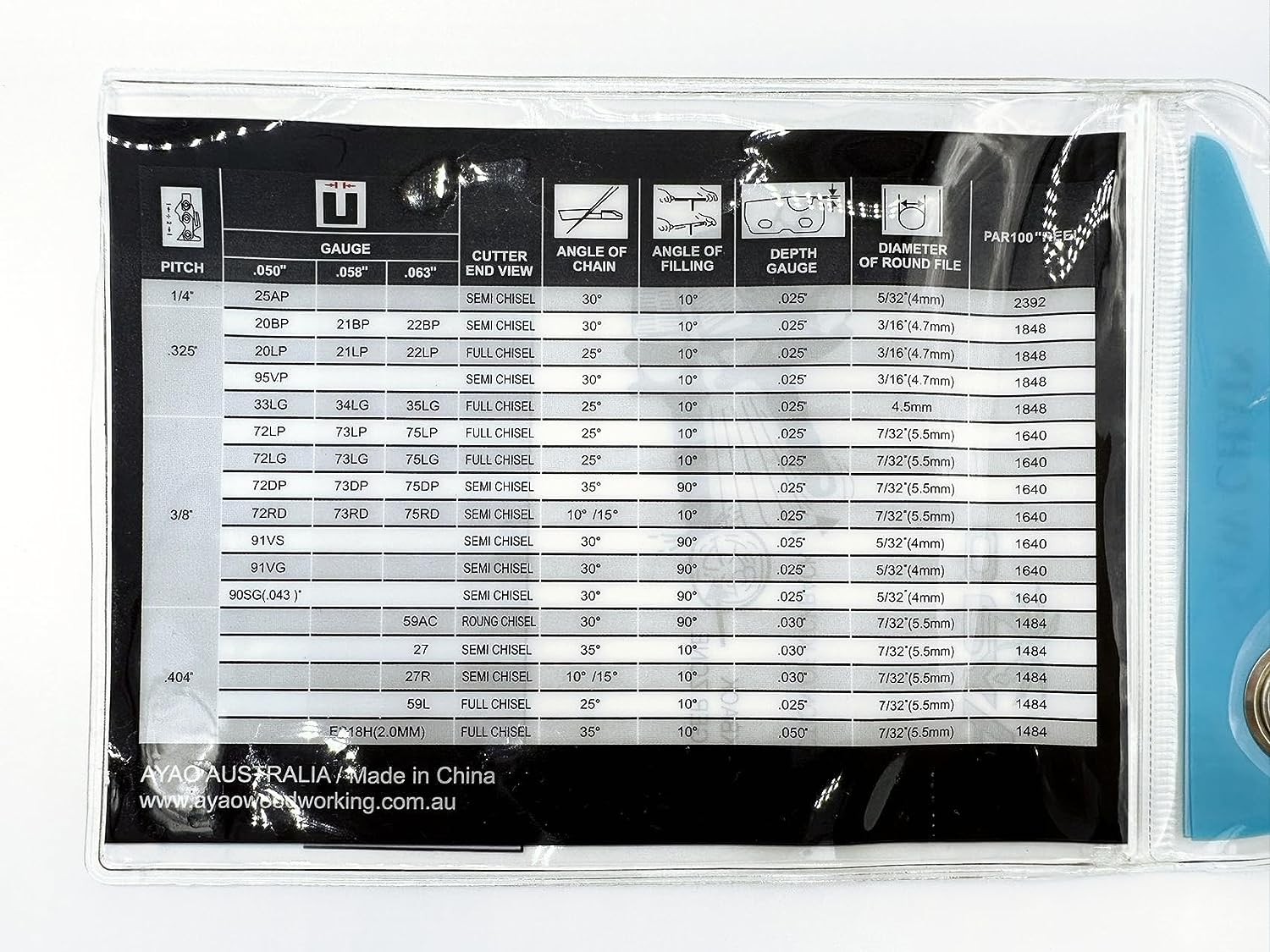 AYAO (3-Pack) 10 Inch Chainsaw Chains 3/8LP 050 40 Drive Links image number 4