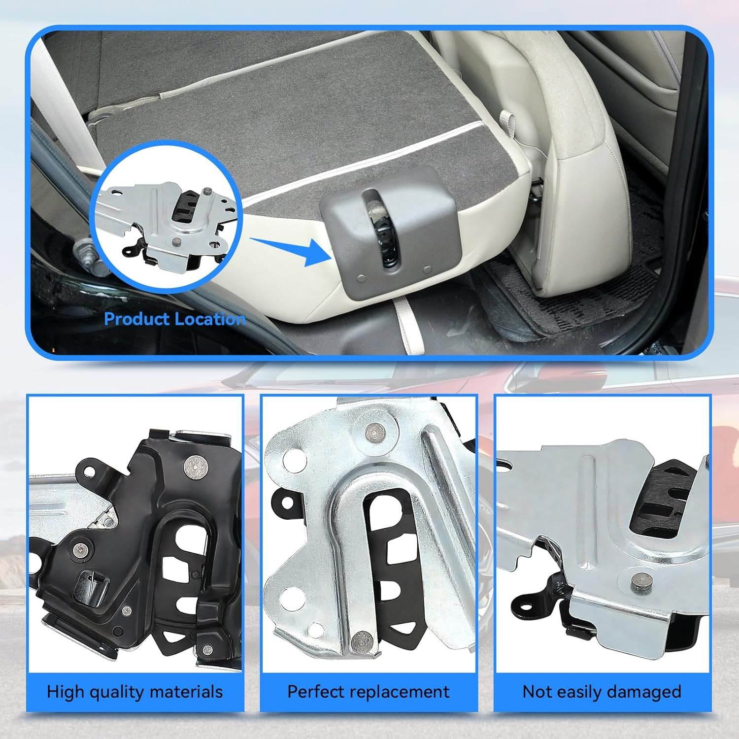 Right Rear Seat Back Lock Compatible with 2012-2017 Honda CRV CR-V Replace 82220-T0A-A01 82220-T0A-A02 82220-T0A-A03