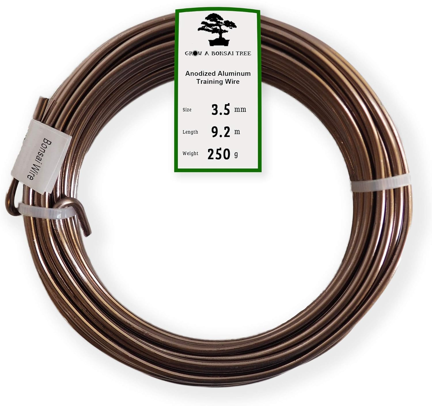 Anodized Aluminium 1.0Mm Bonsai Training Wire 250G Large Roll (375 Feet) - Choose Your Size and Color (1.0Mm, Black) image number 1