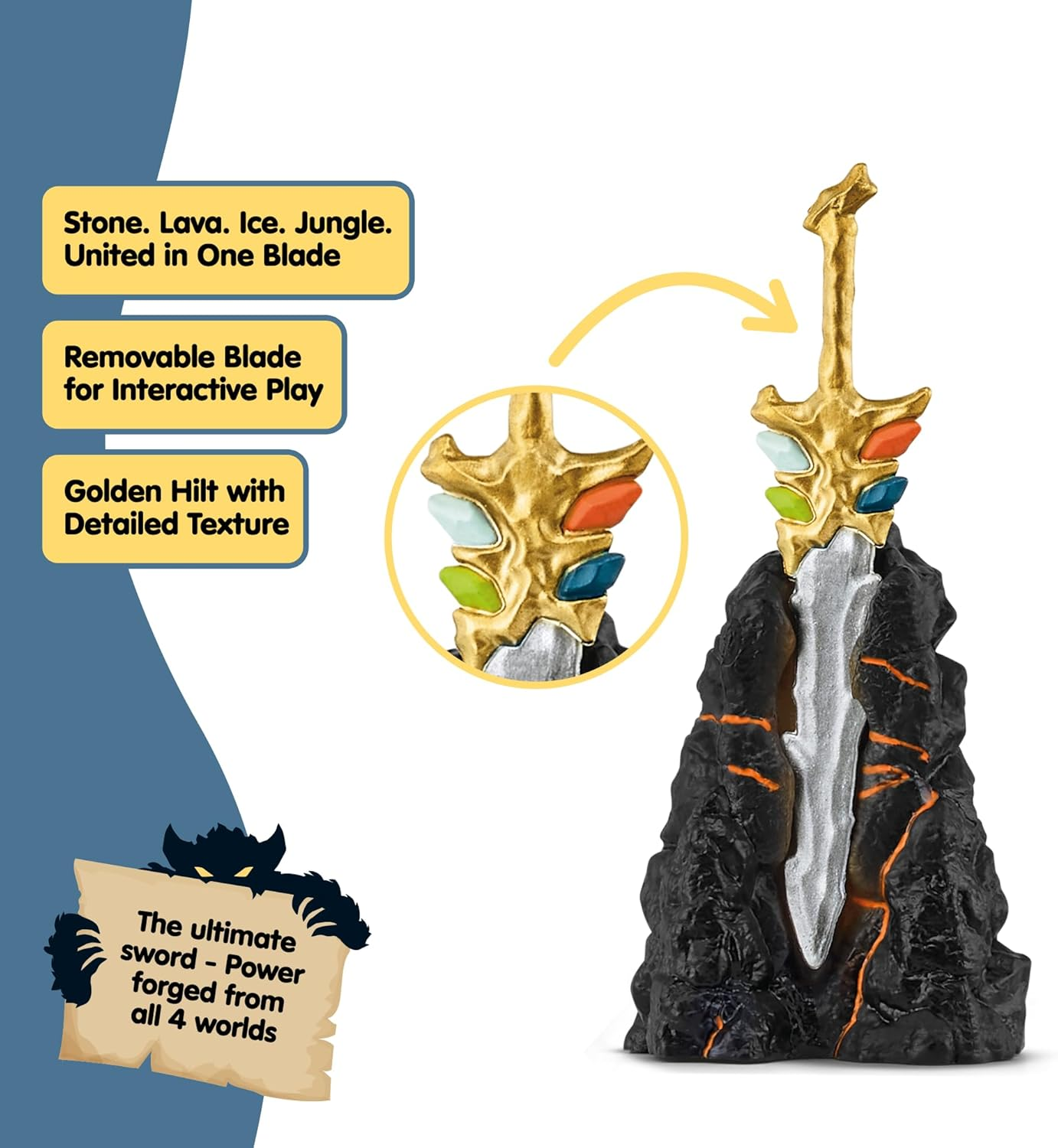 Schleich Eldrador 4-Piece Monster Toy for Boys and Girls Ages 7+, Eldrador Creatures Starter Set with 3 Action Figures image number 6