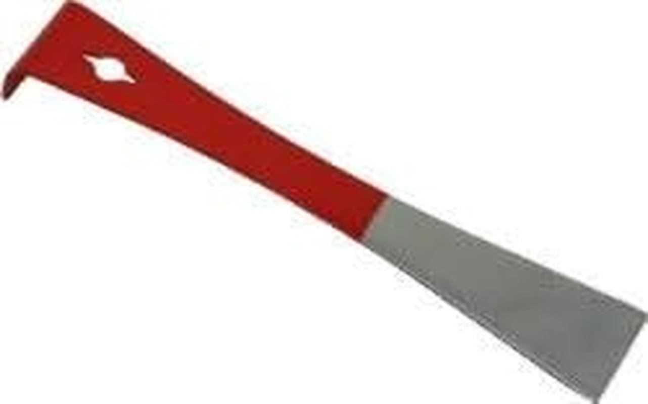Bee Hive Tool by New Pry Bar 9 Inches Long Spring Steel Half Painted Red image number 2