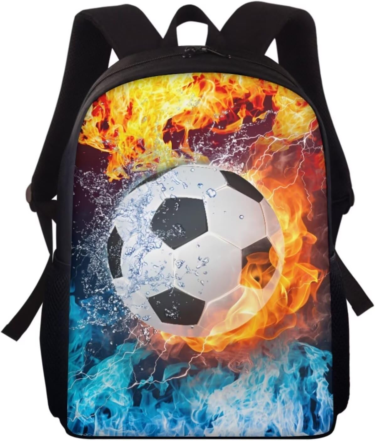 Chaqlin 15 Inch Backpack Schoolbags for Boys Girls Casual Sport Daypack Elementary Primary Large Capacity Bookbags - Axolotl Flower image number 6