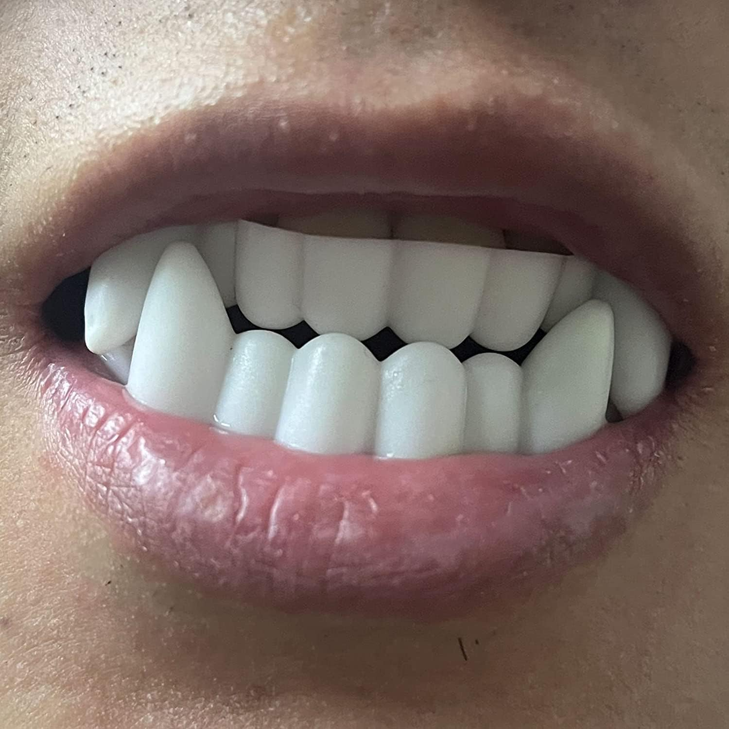 24 Pcs Vampire Fangs, Plastic White and Glow in the Dark Vampire Teeth for Dress up Costume Cosplay Photo Props Halloween Christmas image number 2