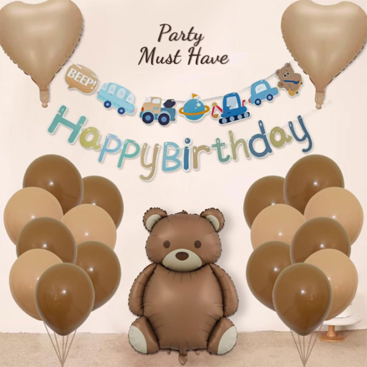 Lyvixora 2 PCS Matte Teddy Bear Foil Balloons - Large Gender Reveal Decorations, Adorable Baby Shower & Birthday Party Decor, Cute Balloons for Birthdays & Celebrations​​ image number 4