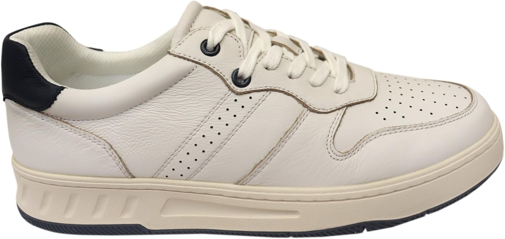 Hush Puppies Mens Swing off White/Navy Casual Sneaker 8 Dress Shoes image number 6