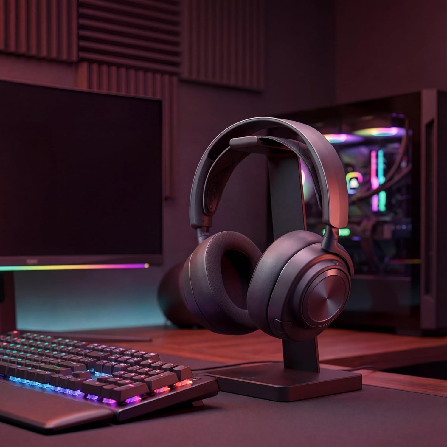 WC Freeze Nova Pro Wireless - Cooling Gel Earpads for Arctis Nova Pro Wireless & Nova Elite (Doesn&rsquo;T Fit Other Models), by Wicked Cushions, Extra Thick & Comfortable | Black