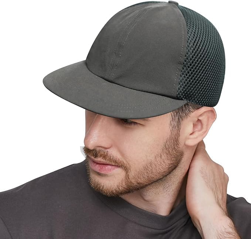 Lightweight Baseball Cap Mesh Back Breathable Flat Bill Trucker Cap Cooling Sport Caps Soft Top Running Hat Snapback image number 6
