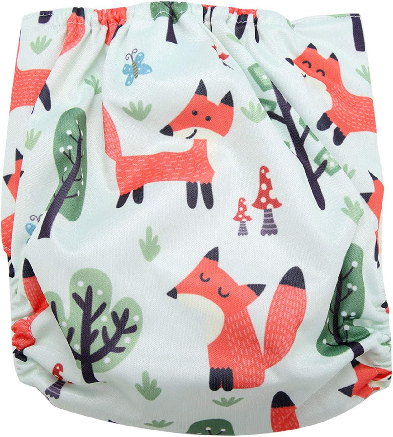 Reusable Swim Diaper, for Babies Adjustable One Size Fits All with PUL Soft Absorbent Cloth Hip Snaps for Secure (BL002) image number 6