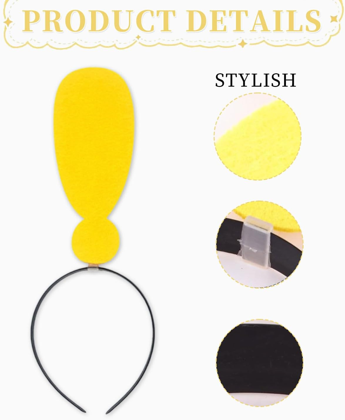 KGDUYC Set of 4 Headbands, Arrow, Headband, Christmas Decoration, Fabric, Christmas, Miss Aerial Head, Christmas Headband, Christmas Headband, Question Mark, Exclamation Mark, Arrow Hairpin image number 4