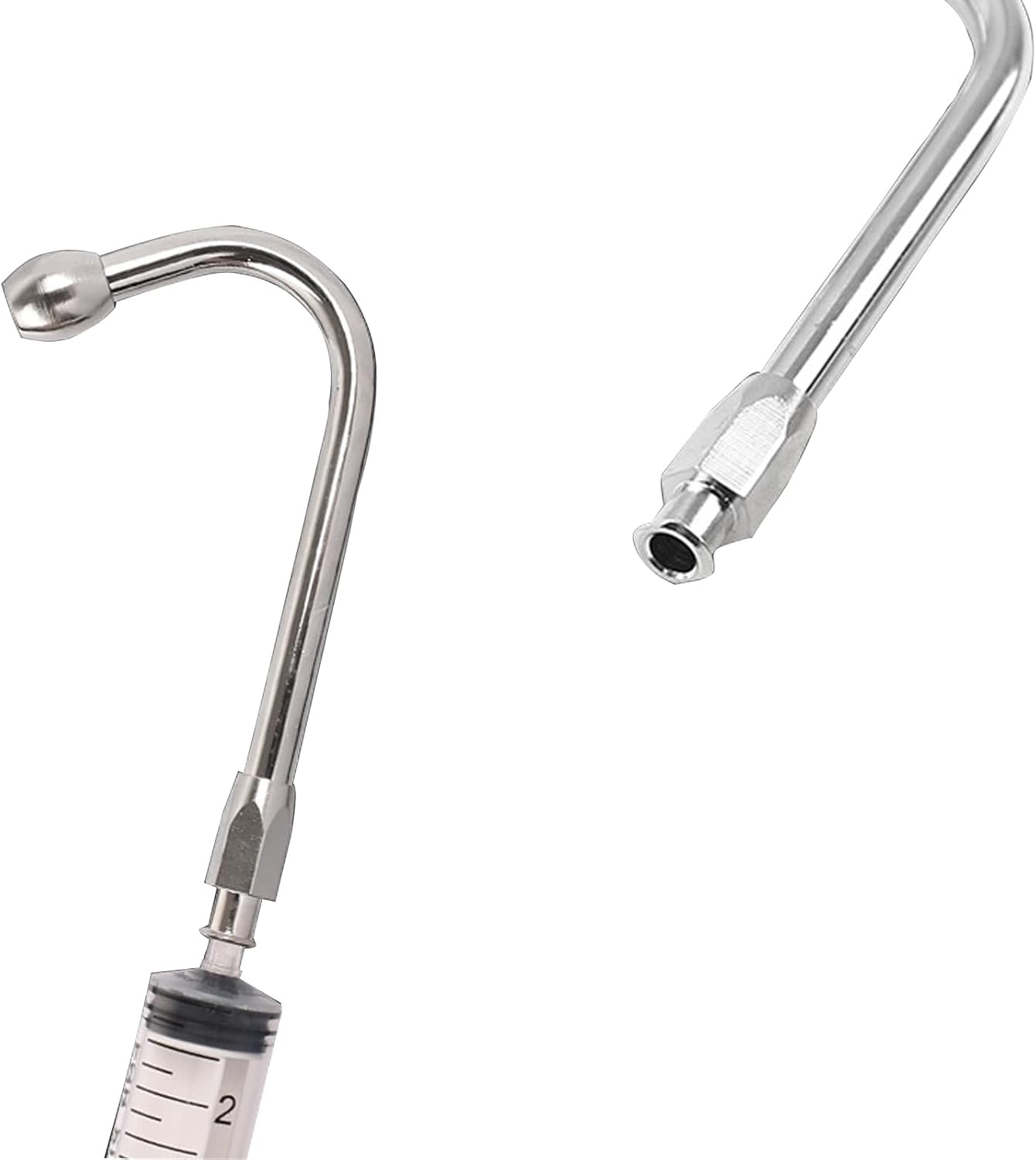 2Pcs Drench Nozzle Syringe Nozzle Drenching Livestock Sheep Cattle Goats Feeding Canula Olive Tip