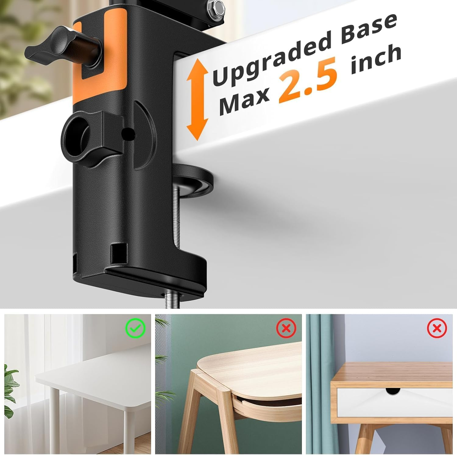 Sensyne 10" Ring Light with Overhead Phone Mount, LED Selfie Light with Stand and Phone Holder, Desk Light for Iphone, Desk Tripod for Video Recording, Youtube, Tiktok, Live Stream, Cooking, Vlog image number 1