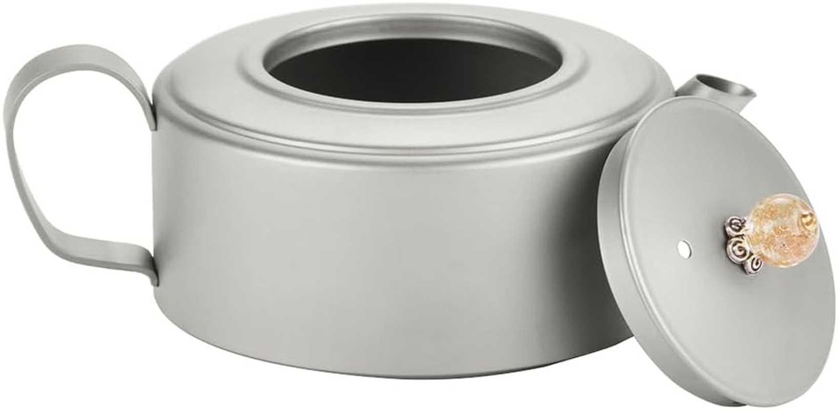 Mingzhe Outdoor Camping Ti Kettle 260Ml Lightweight Portable Teapot for Outdoor Hiking Trekking image number 3