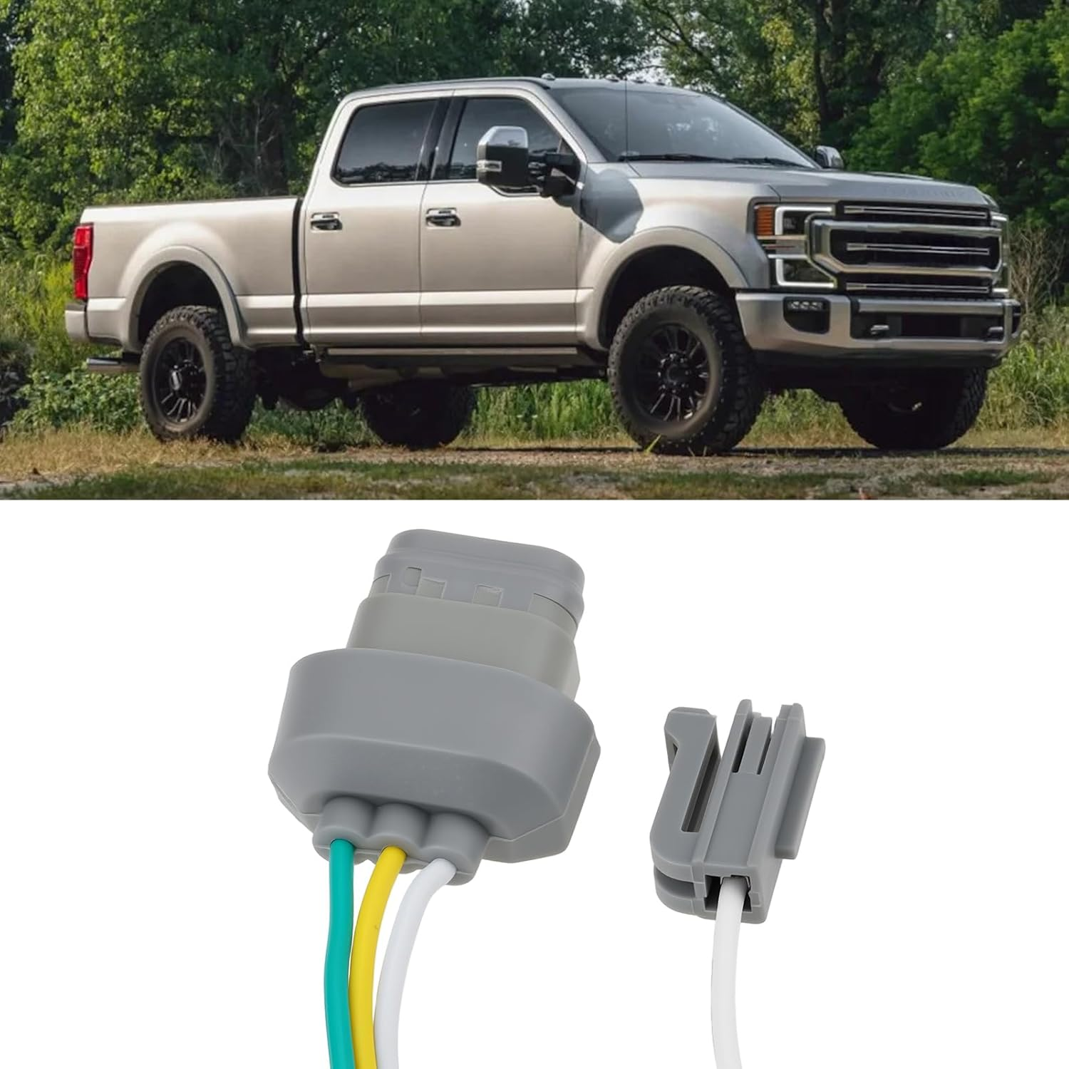 Ecsing 3-Pin Car Alternator Wire Harness Connector 7088-10 Compatible with Ford 2/3/4G E/F Series with 3G Stator Lead image number 3