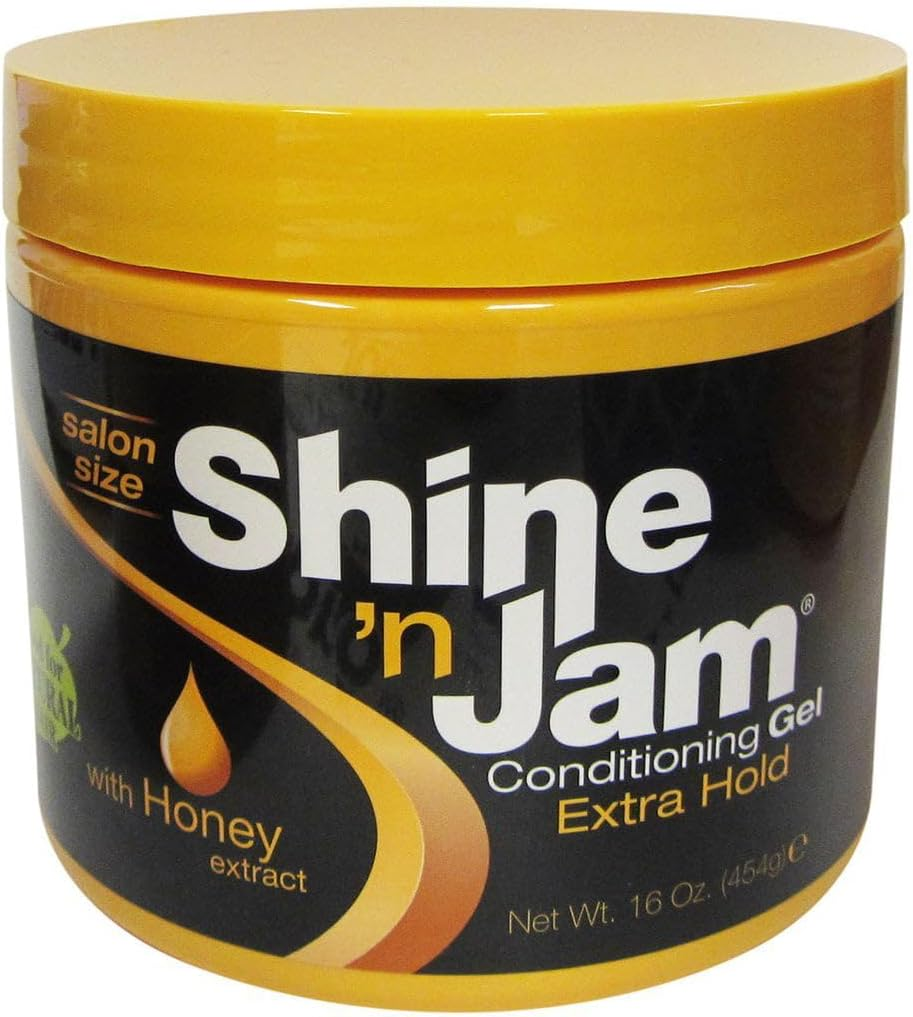 Shine N Jam Conditioning Gel Extra Hold 16 Ounce Jar (473Ml) (2 Pack)