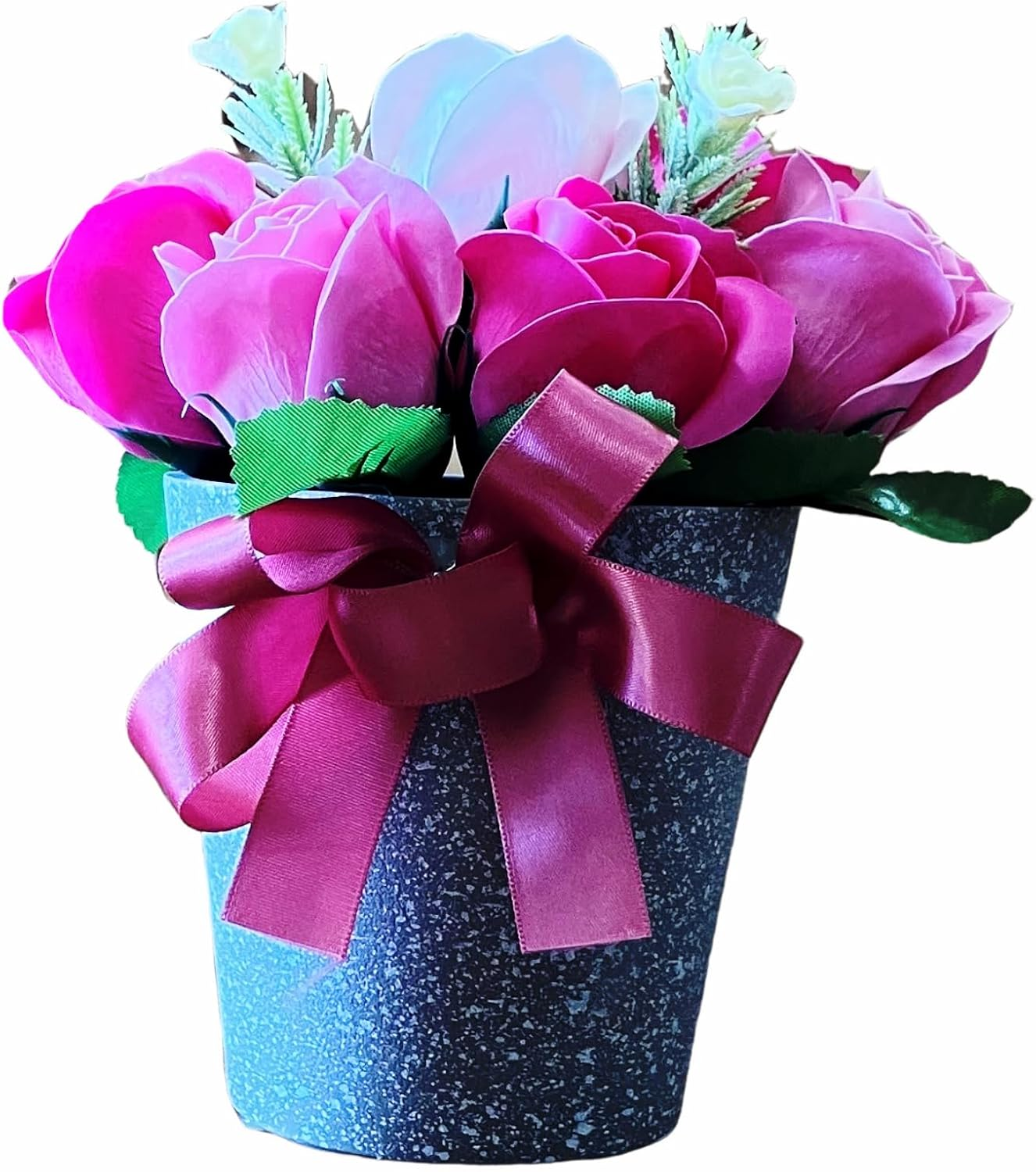 Q-FLA 786150 Soap Flower Bath Salt, Arrangement, MG, Pink, Gift image number 4