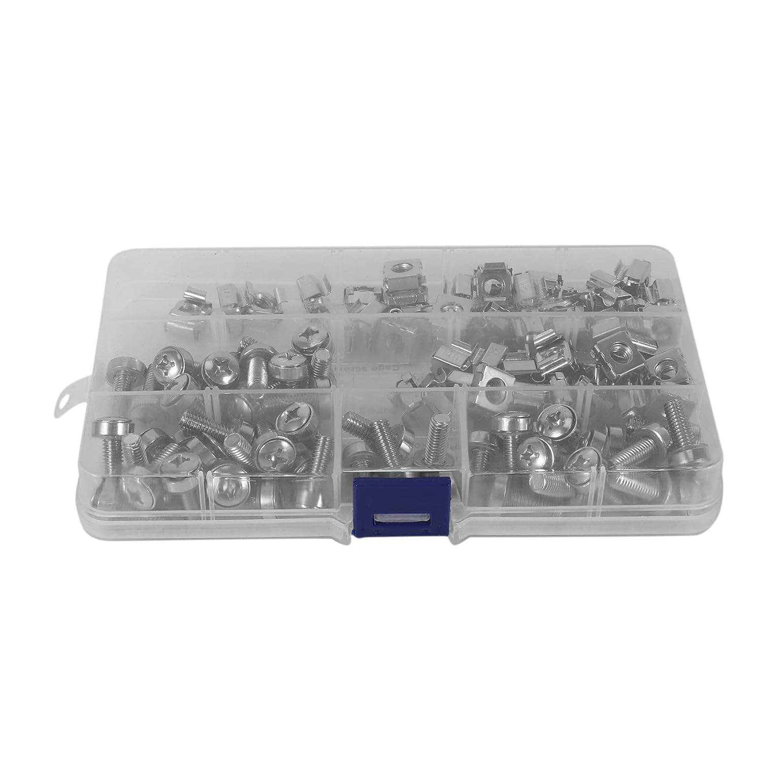 CXHM 50 Sets M6 Square Hole Hardware Cage Nuts&Mounting Screws for Server Rack and Cabinet(M6 X 20Mm)(Screw+Washer+Cage Nut) image number 6