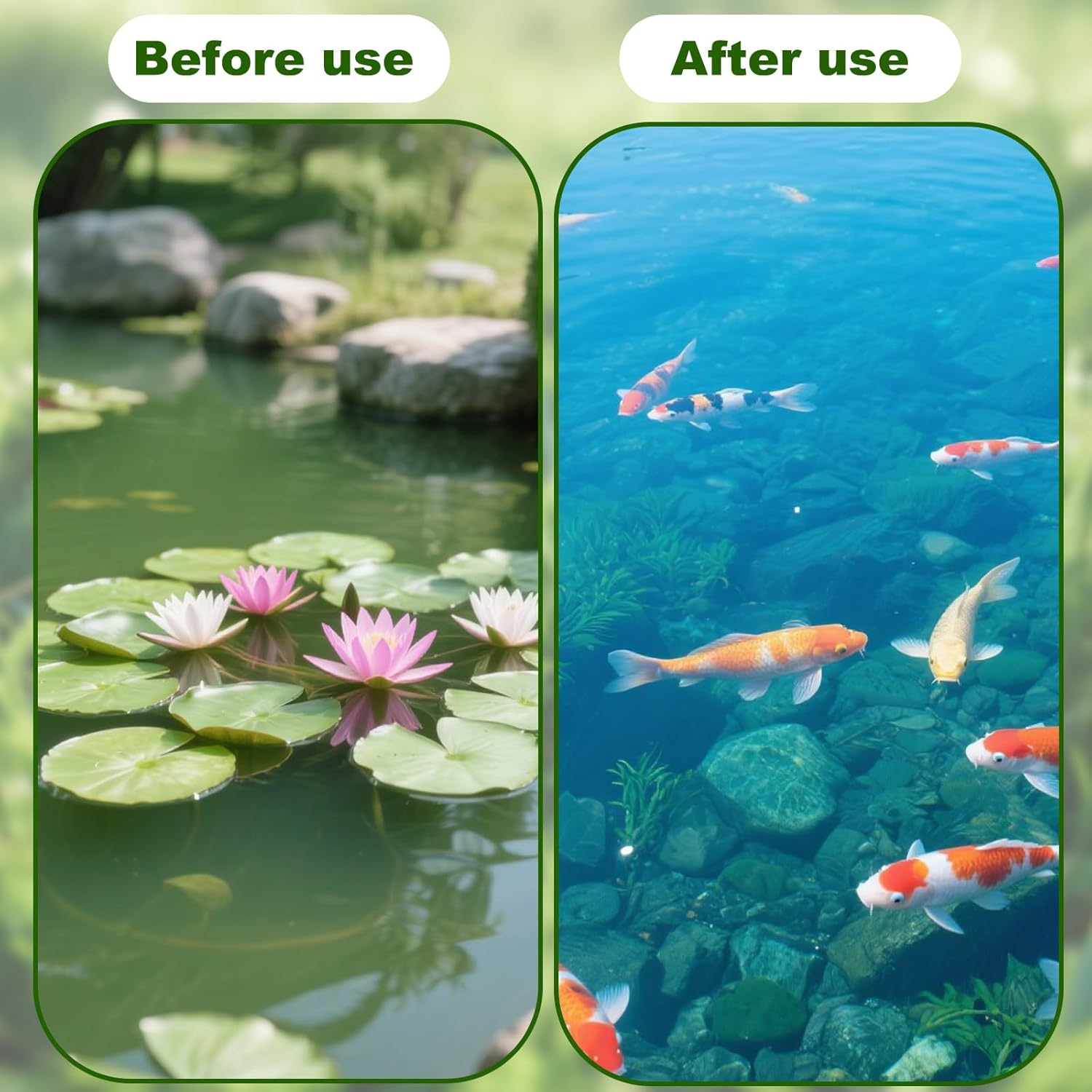 4Pcs Coarse and Fine Filter for 871980012549, Blue and Black Pond Replacement Filter Pads for Outdoor Ponds Qfp900 Qfp1250Uv