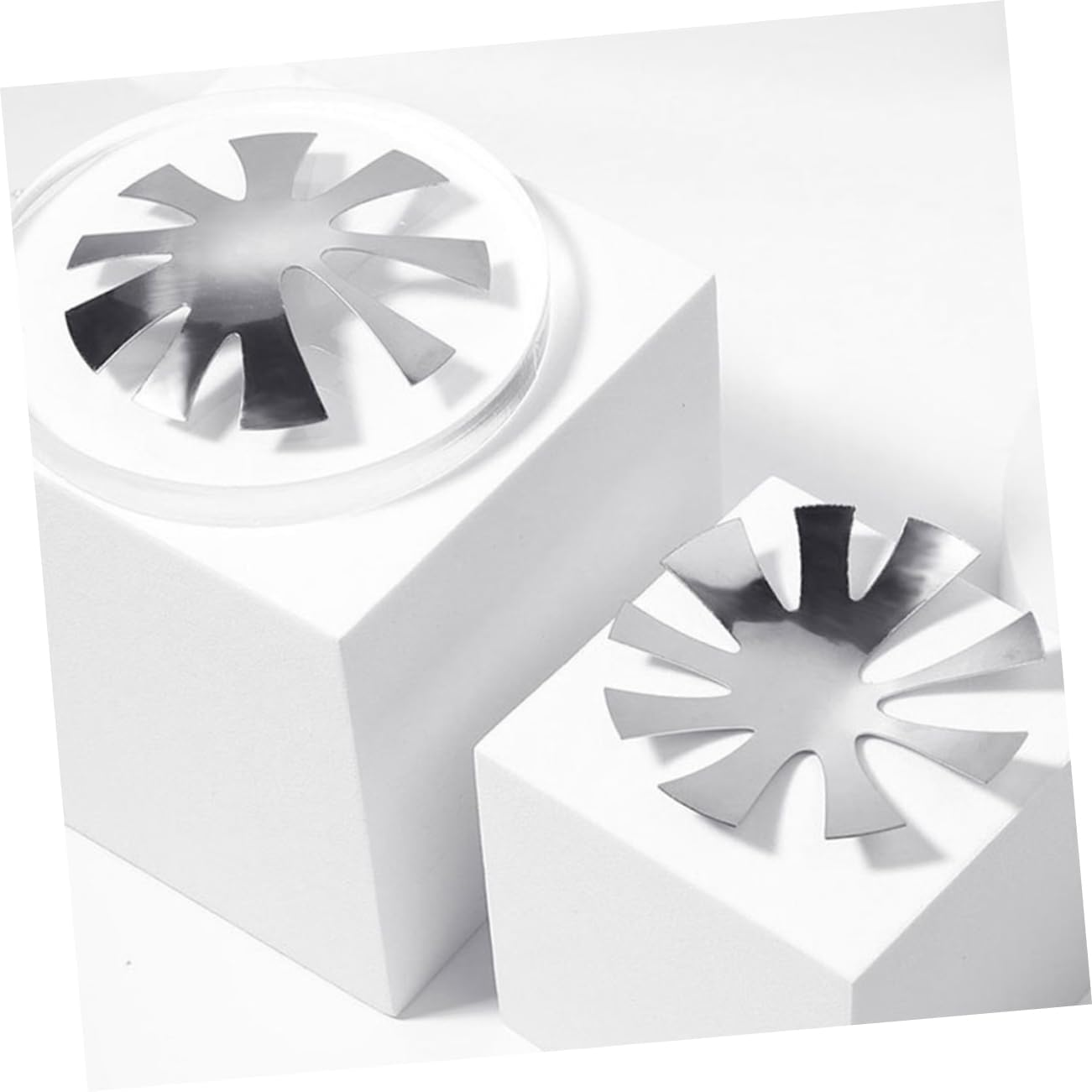 MERRYHAPY 3Pcs French Manicure Stencils Nail Art Tools for Manicure Nail Stencils