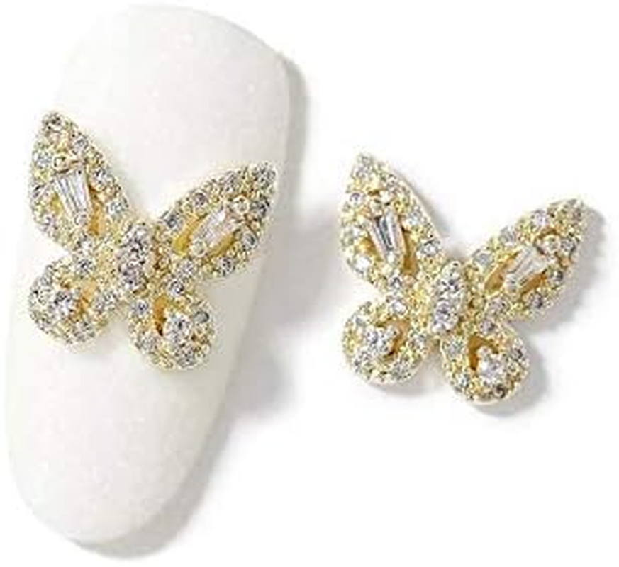 HANGQINGHENG 2-Piece Nail Jewelry Zircon Rhinestone Decoration Alloy Nail Decoration (Color : 159 17) image number 4