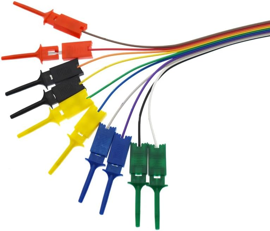30Pcs Logic Analyzer Test Hook Clip Grabber Jumper Wires Interface Pins SOIC IC Precision Circuit Testing image number 4