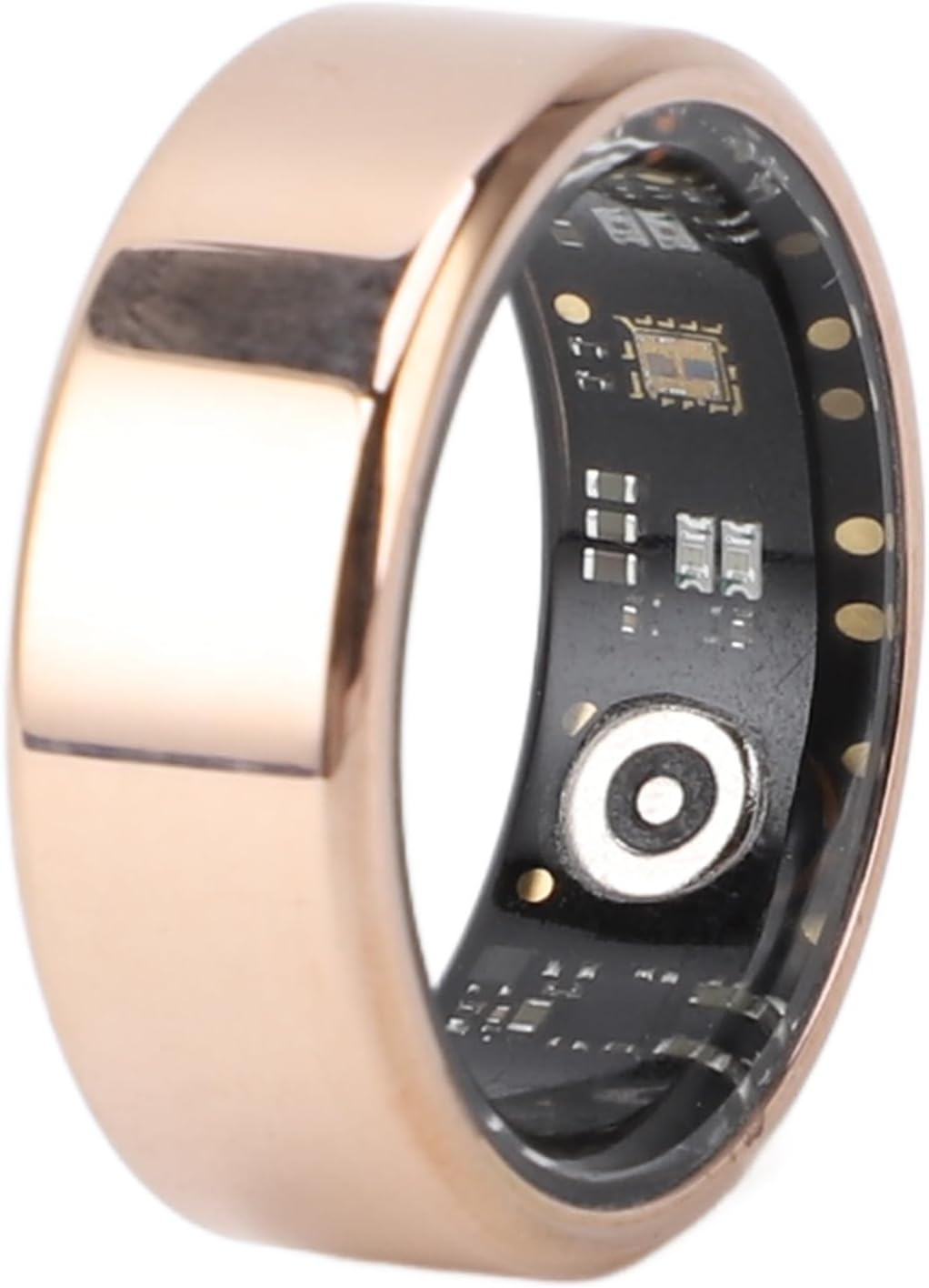 Smart Ring Fitness Tracker Waterproof Sleep Tracking 24/7 Activity Monitor 5-7 Days Battery Life Black Size 8