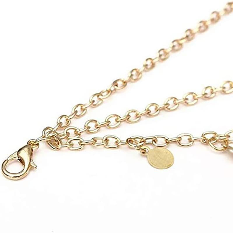 AIMALL Boho Layered Gold Tassel Pendant Head Chain for Women and Girls, Gypsy Sequin Forehead Headpiece for Festivals, Halloween, Proms, and Costume Jewelry image number 1