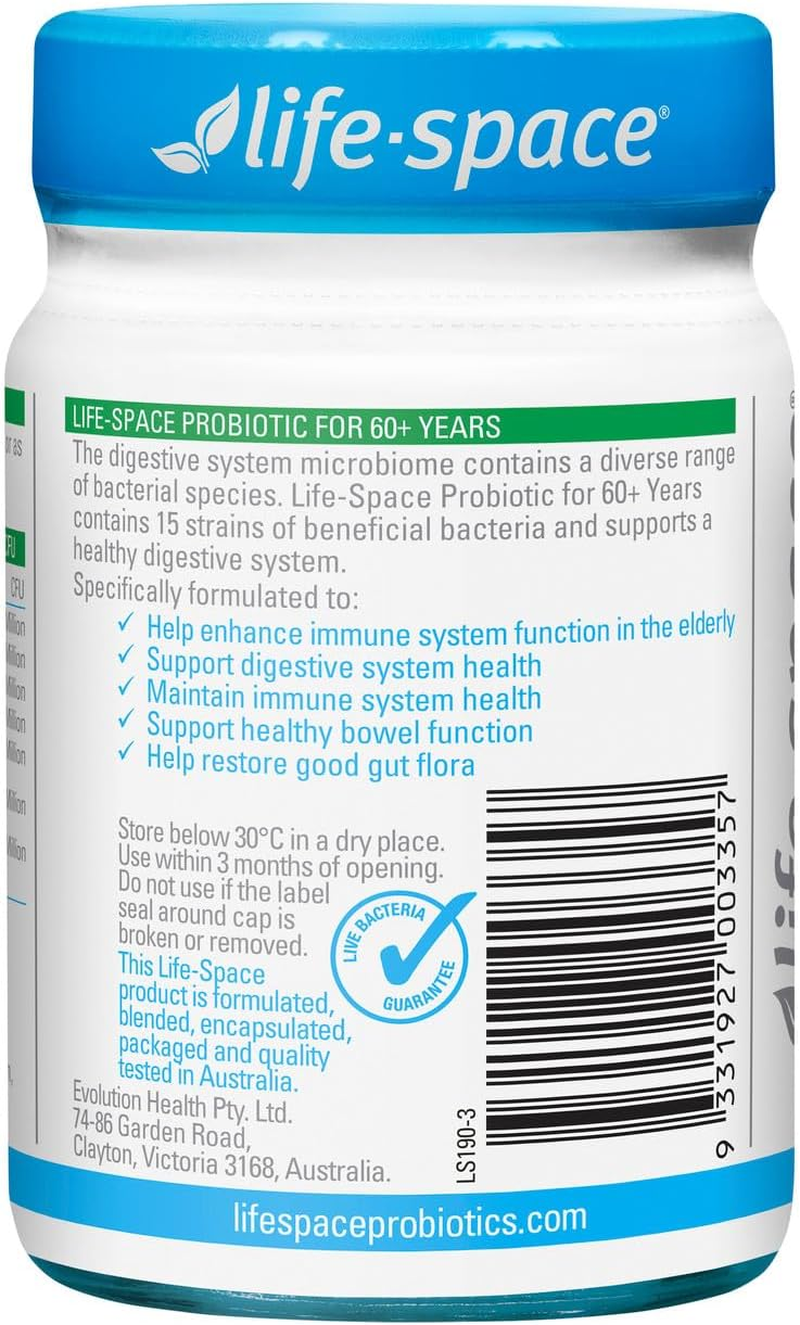 Life Space Probiotic Capsules for 60+ Years, 60 Count