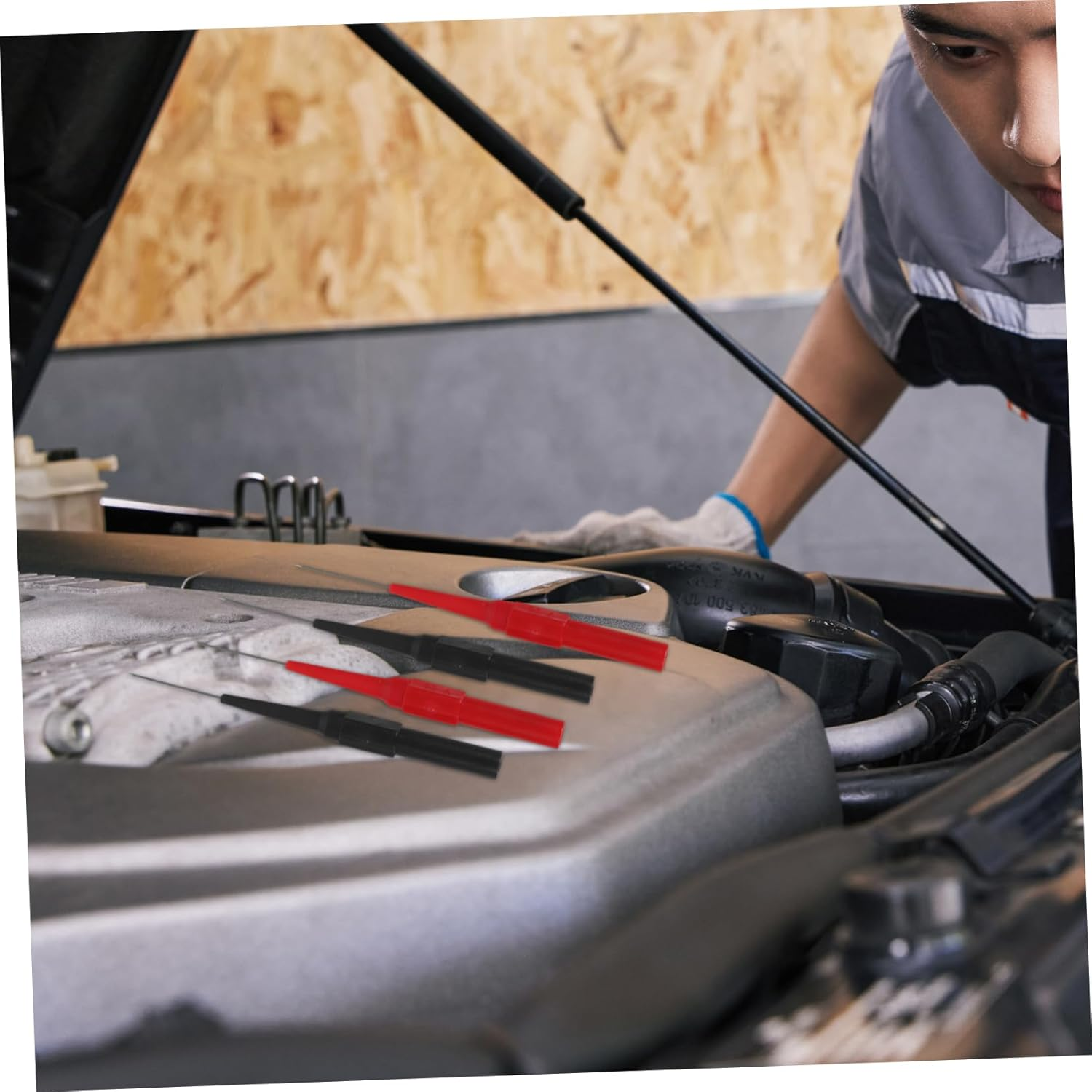 OKUMEYR 4Mm Back Probe Test Pin for Automotive Circuit Multimeter Leads, Non-Destructive Needle Probes, 4Pcs Electrical Testing Tool for Car Diagnostics image number 3