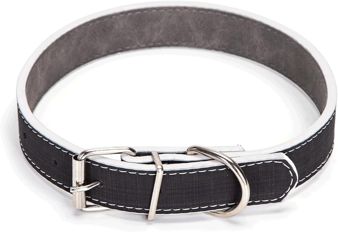 Strong PU Leather Dog Collar, Adjustable and Durable; Ideal for Walking and Pet Training. image number 1