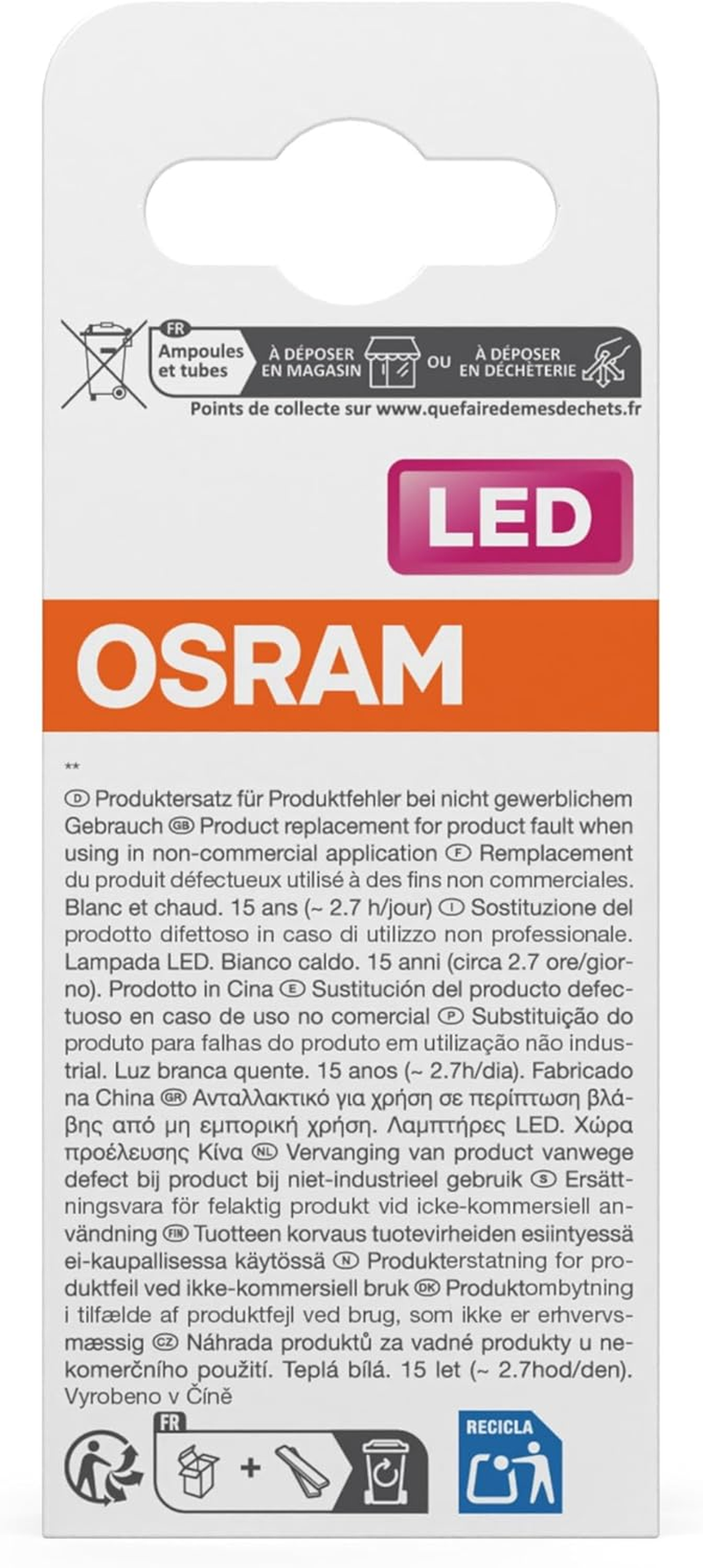 OSRAM LED Retrofit Classic P 3.4 W 827 Frosted E14 image number 1