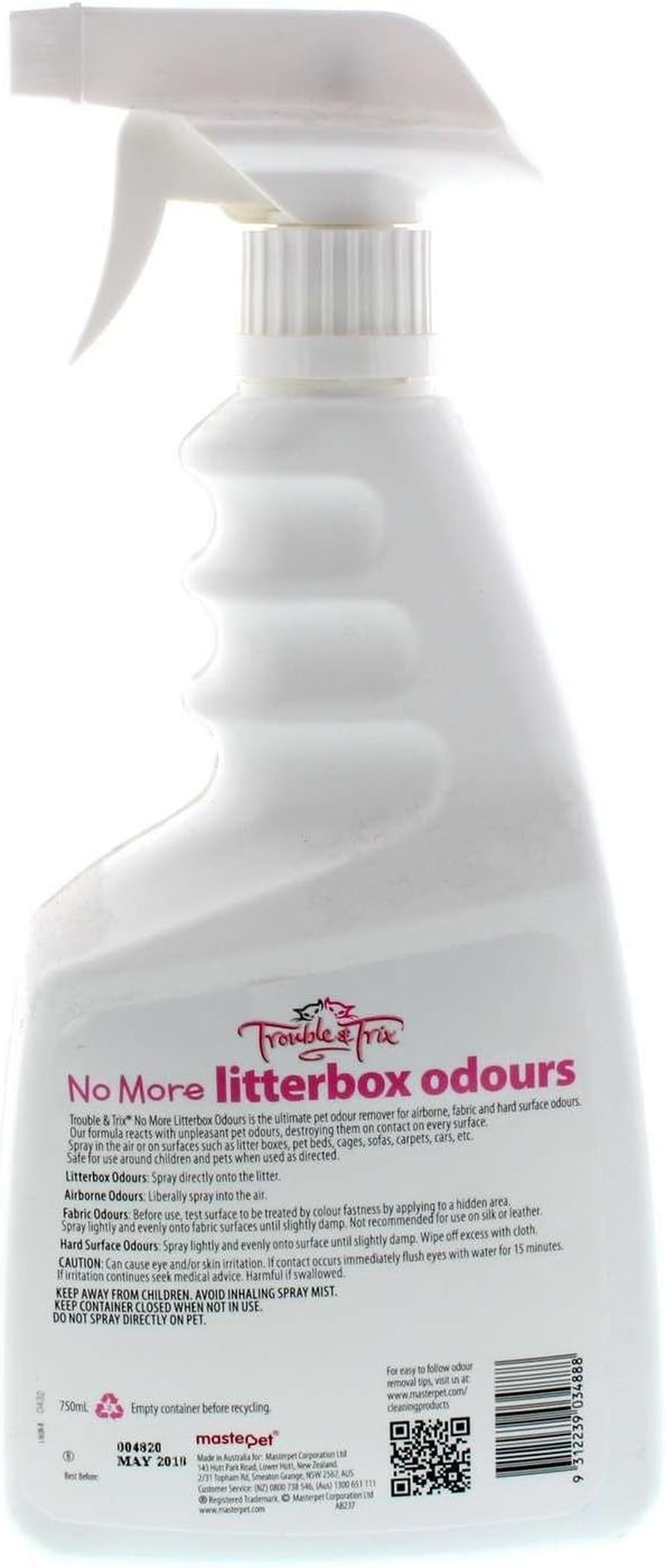 Trouble and Trix No More Litter Odour Spray 750 Ml image number 4