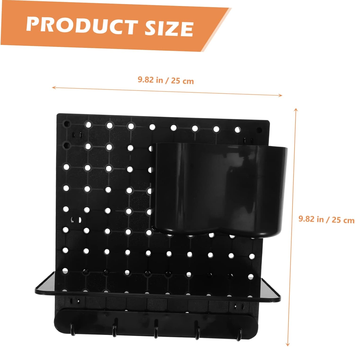 Perforated Board for Kitchen Bedroom Storage Wall-Mounted Pegboard Organizer Material Versatile Function for Home Organization image number 5