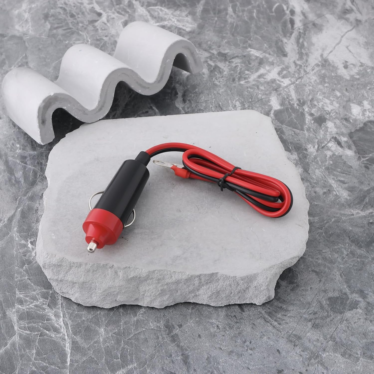 Ecsing 2Pcs 10A Male Car Cigarette Lighter Socket Plug Cable Connector 6V 12V 24V for Car Inverter Air Pump Electric Cup image number 4