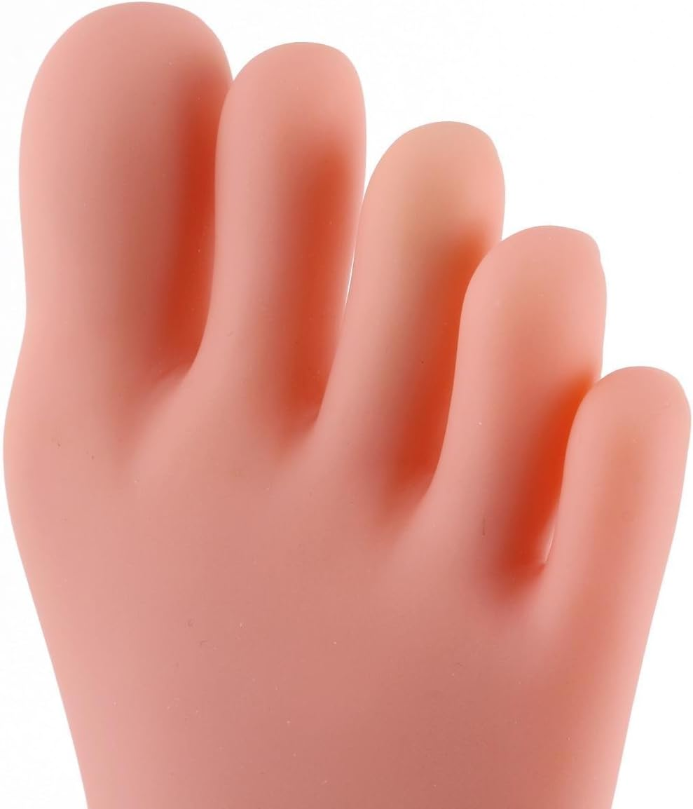Venuse&reg; Practice Fake Foot Model Flexible Movable Soft Silicone Prosthetic Manicure Tool for Nail Art Train image number 3