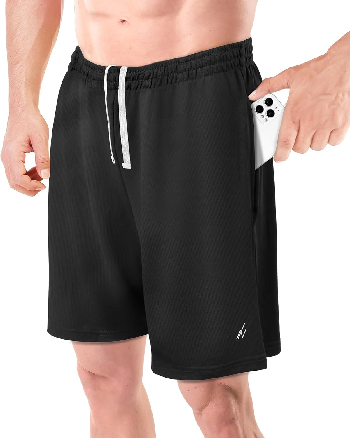 NY Threads Men'S Athletic Shorts Quick Dry Loose-Fit Lightweight Running Workout Gym Shorts with Pockets