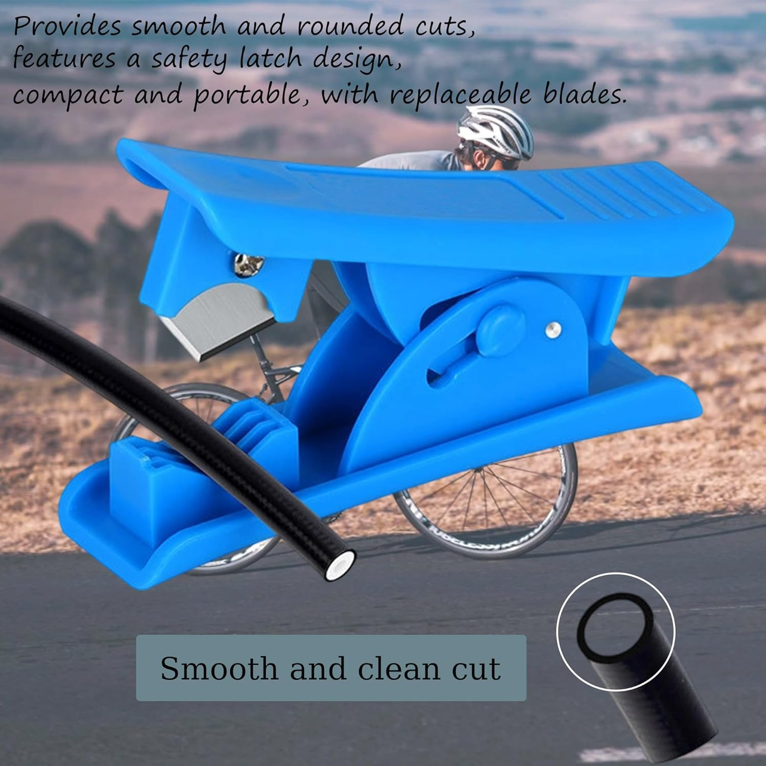 2 in 1 Upgraded Bicycle Brake Needle Driver Insertion Tool with Hydraulic Hose Cutter for Bicycle MTB Road Bike Olive Banjo Fitting Insert Install image number 3