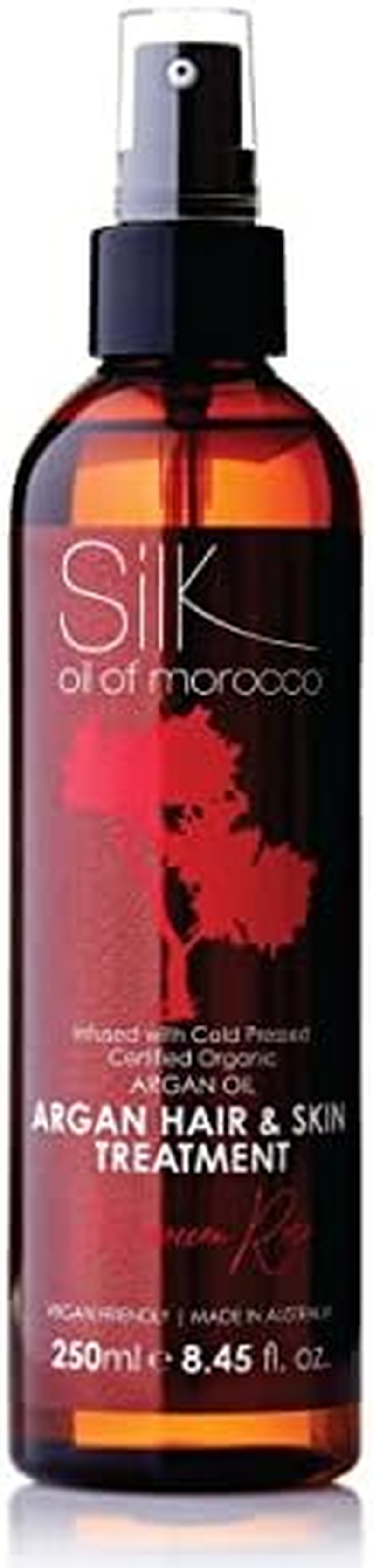 SILK OIL of MOROCCO Moroccan Rose Argan Hair and Skin Treatment Serum 250 Ml, Red image number 1