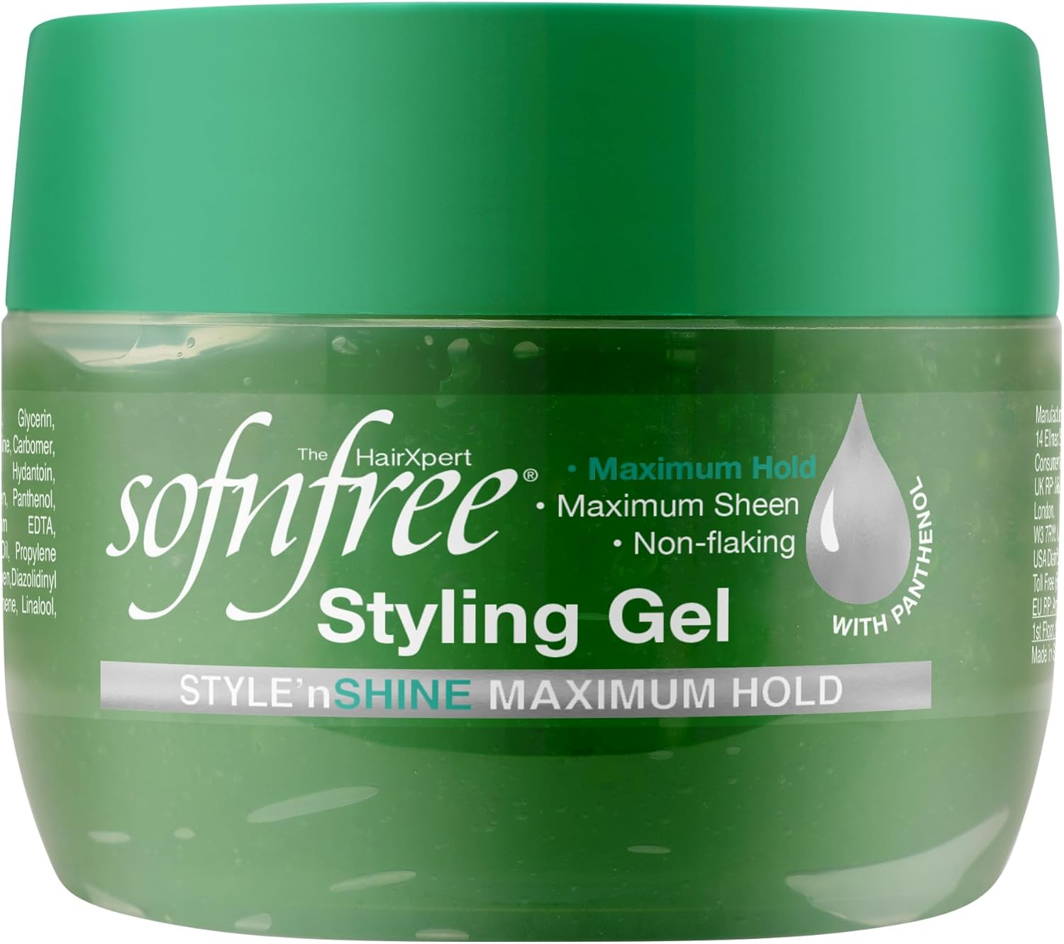 Sofn'Free Non Flaking Styling Gel Maximum Hold 250Ml