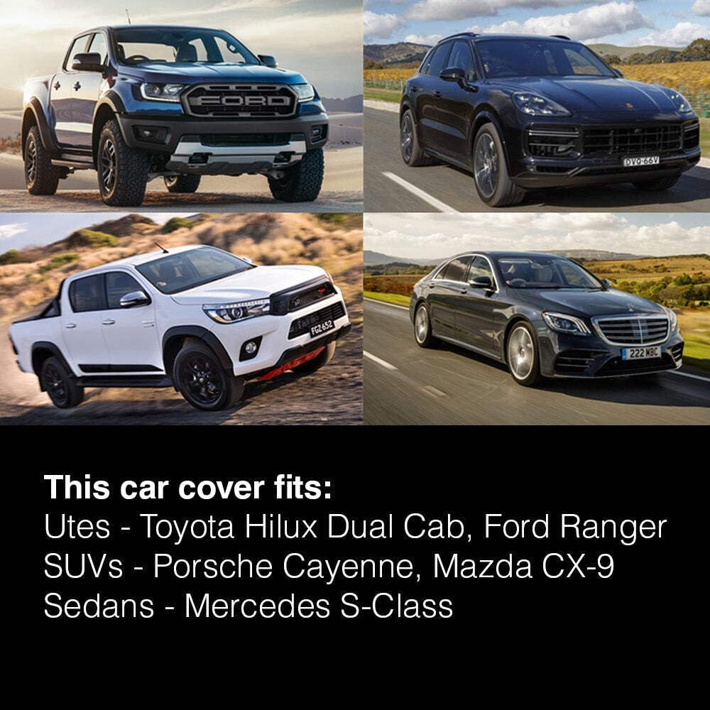 Oxford Cloth Car Cover Ute SUV Lightweight Waterproof Dust Hail Sun Universal L image number 5