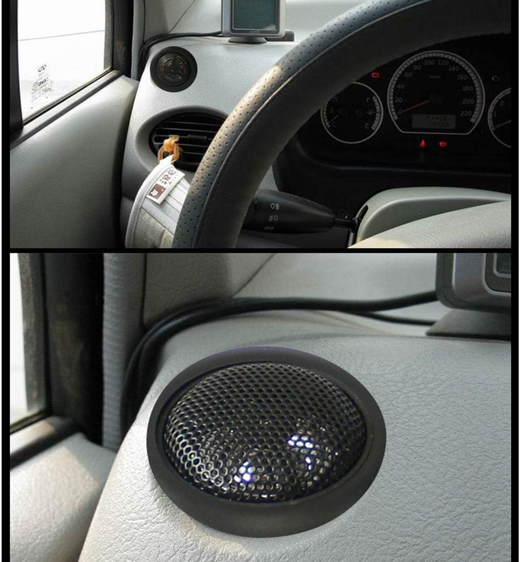 Car Tweeter Speaker 1-Inch 200 Watt Silk Dome Tweeters Audio Component Tweeters Premium Speaker System Tweeter Kit Original Sound Playback,Pair image number 2